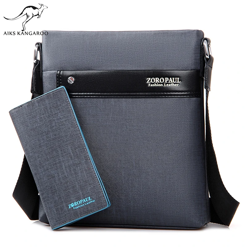 

Aiks Kangaroo Men Fashion PU Leather Crossbady Bag Men's Messenger Business Male Designer Handbags High Quality Shoulder Bags