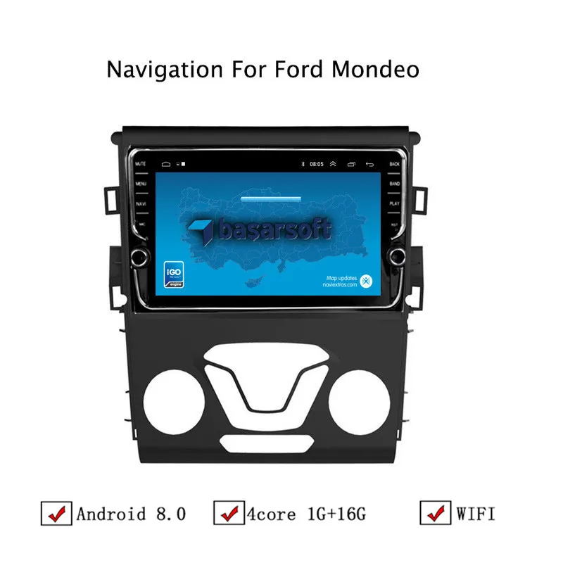 NAVITOPIA 9 дюймов автомобильный мультимедийный плеер Andriod 8 1 gps навигация для Ford Mondeo