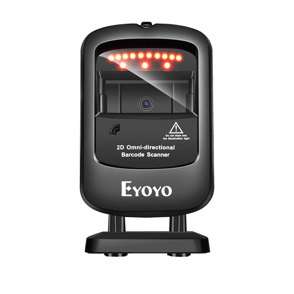 Eyoyo всенаправленный 2D проводной сканер штрих-кода с инфракрасным авто-чувствительным сканированием с возможностью декодирования handfree сканер