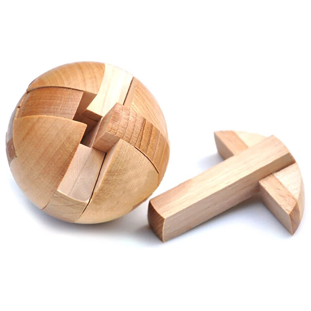 New Wooden Puzzle Magic Ball Brain Teasers Toy Intelligence Game Sphere Puzzles For Adults/Kids