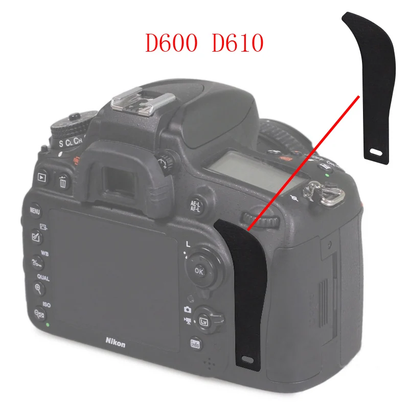 Для Nikon D600 d610 резиновая задняя крышка для камеры DSLR Запасная часть