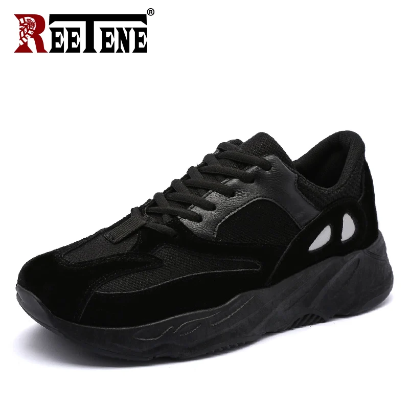 

REETENE Breathable Male Sneakers Adult Lace Up Comfortable Men'S Shoes 2 Colors New Men Shoes autnmn Fashion Men Casual Shoes