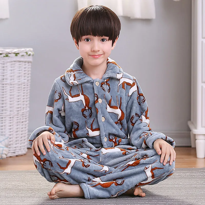 Boys Winter Pyjamas Kids Family Christmas Pajamas Set 2 Two Pieces
