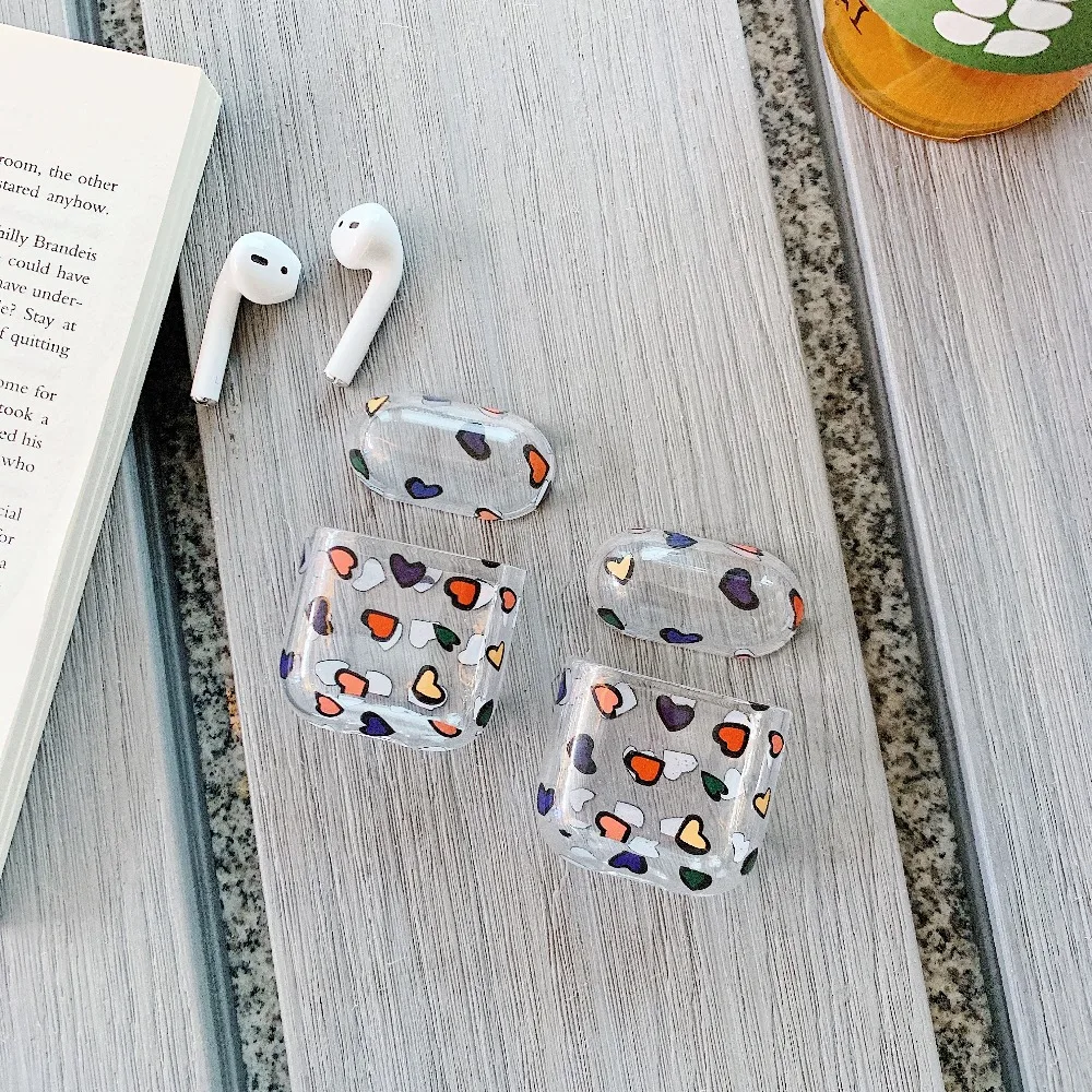 

Transparent Wireless bluetooth earphone case For AirPods Protective Cover Accessories for Apple Airpods Charging Earbuds Bag