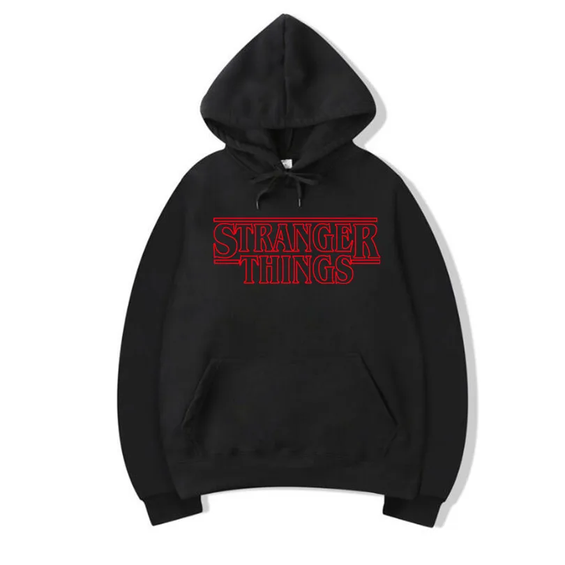 

Trendy Faces Stranger Things Hooded Mens Hoodies And Sweatshirts Oversized for Autumn With Hip Hop Winter Hoodies Men Brand