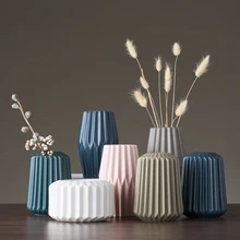 Европейская керамическая ваза с геометрическим орнаментом оригами, домашний декор, искусство и ремесла, ваза для цветов, Мини Настольные вазы, свадебные украшения, аксессуары