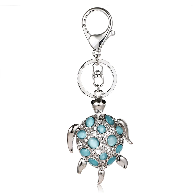 

Turtle turtle pendant charm rhinestone crystal wallet bag keyring keychain accessories ysk043 wedding lover gift