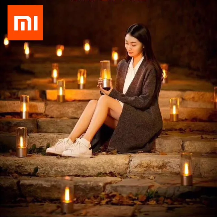 Xiaomi Mi jia Yee светильник Ambiance лампа винтажный умный Candela светодиодный светильник с регулируемой яркостью прикроватный ночной Светильник для Xiaomi Mi приложение для дома