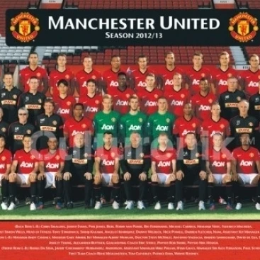 Manchester United Team Photo Laminated Poster (36 X 24)