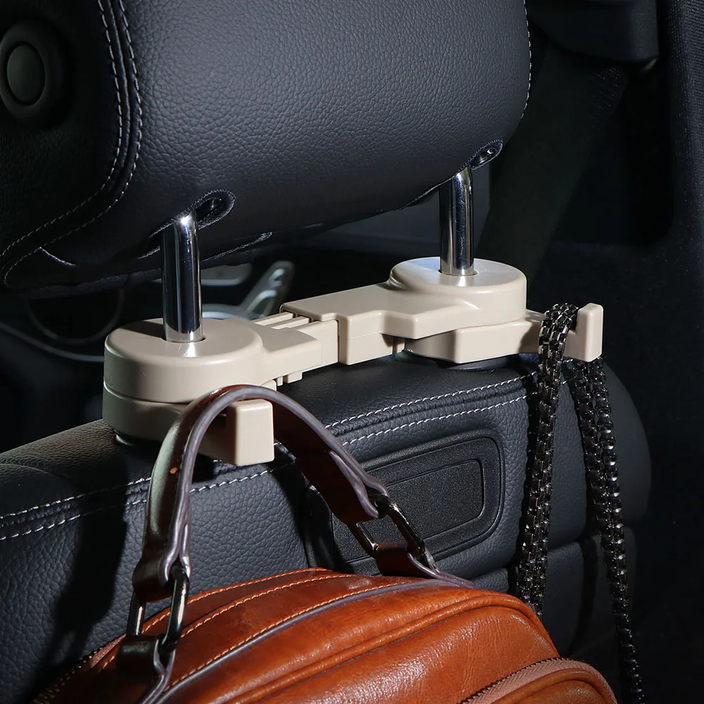 40 Car Headrest Seat Back Hook Double Hook Sundries Hanger 40 Car Headrest Seat Back Hook Double Hook Sundries Hanger