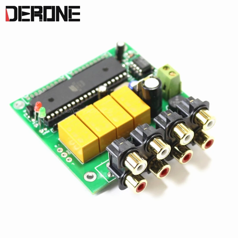 4 Channel Auto Source Selector Preamplifier Signal Input Selection Board Free Shipping huismerk kopen in de aanbieding 4 Channel Auto Source Selector Preamplifier Signal Input Selection Board Free Shipping huismerk kopen in de aanbieding