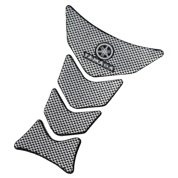 

Carbon Fiber Gas Fuel Tank Protector Pad Motor stickers Decal Universal For Yamaha YZF R1 R6 FZ1 FZ6 FZ8 FJR 1300 FZ6R V-MAX etc