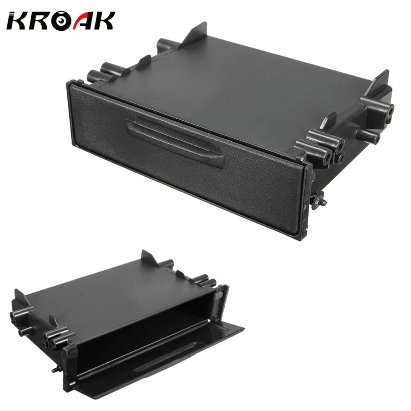 Kroak Universal Single Din CD Player Dash Radio Stereo Universal Car Storage For Pocket font b
