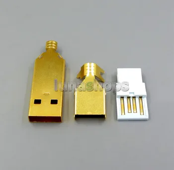 

DIY Part Handmade USB 2.0 A Port 3U Gold Plated Solder Adapter Plug LN006108