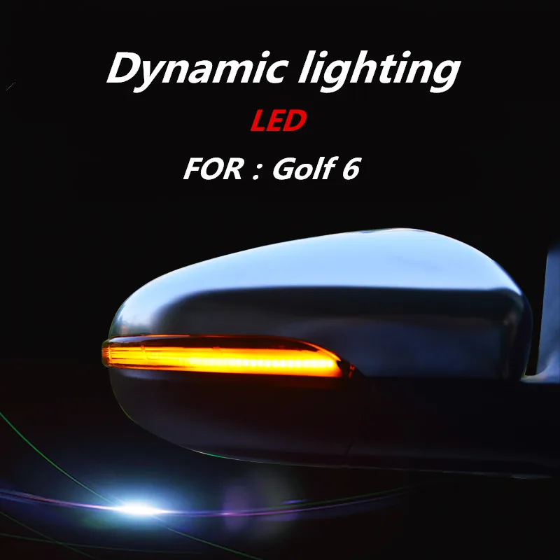 

For Volkswagen VW Golf 6 GTI R touran LED Flowing Rearview Mirror Turn light