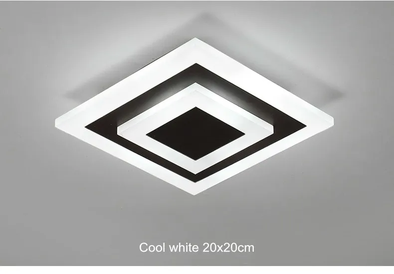 Modernas Luzes de Teto para Corredor Corredor Varanda Teto Lâmpadas 7w Quarto Iluminação de Teto Luminaria Lamparas de Techo de Acrílico 16 Modernas luzes de teto led corredor varanda
