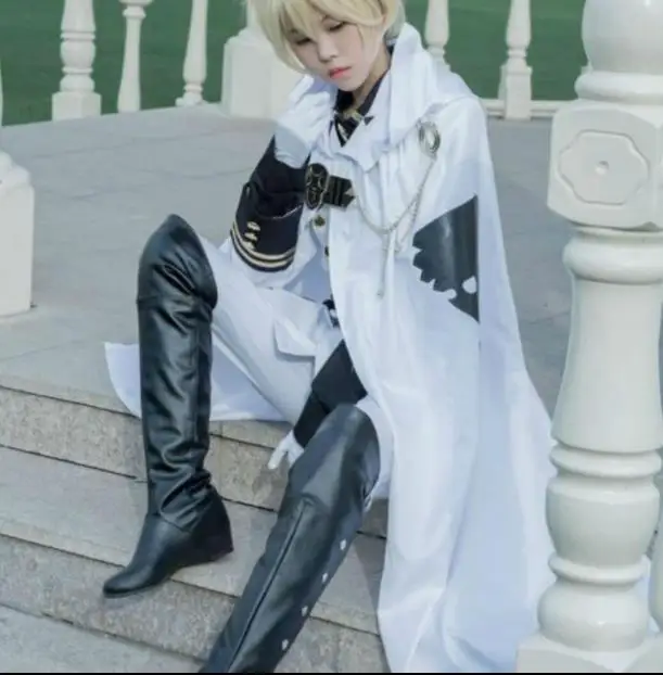 Косплей последний Серафим MIKAELA Hyakuya fullset плащ+ рубашка+ куртка+ брюки+ ремень+ golves Косплей Костюм сценический подарок костюм