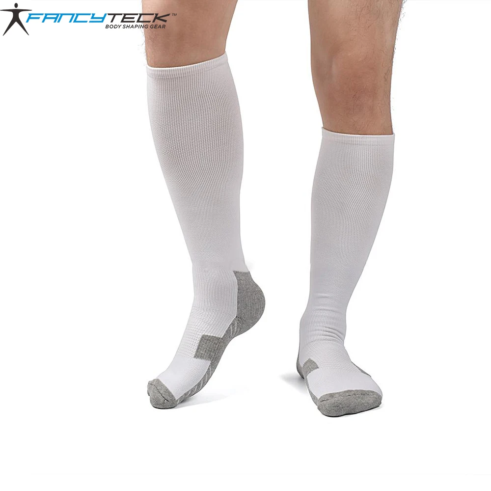 Красочные сжатия носки производительность лучшей циркуляции крови гетры удобные носок успокоить уставшие унисекс