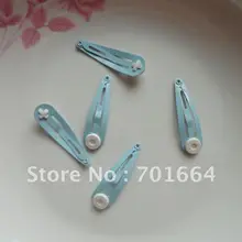 50 шт. 4,0 см 1," светло-голубой обычный металл защелкивающиеся зажимы шпилька с 8 мм подушечками на никеле бесплатно и свинец бесплатно качество