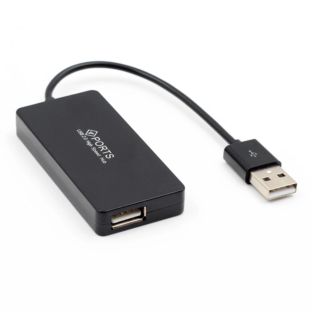 GOOJODOQ 4 порта USB 2,0 концентратор разветвитель кабель адаптер для ноутбука ПК Macbook тонкий usb-хаб 2,0 высокая скорость