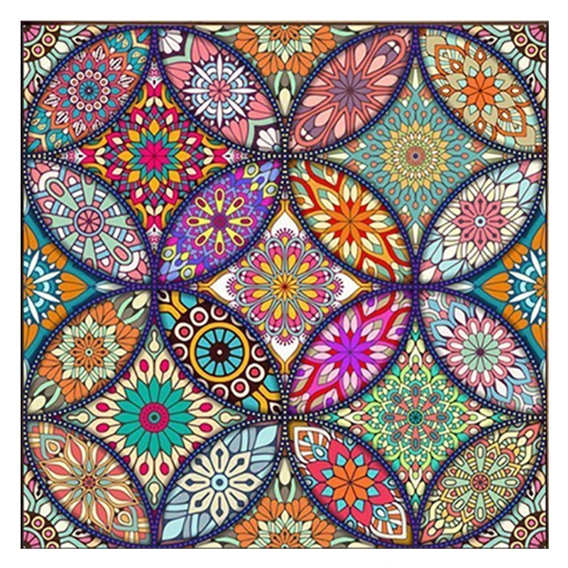 Full Circle Diamond Embroidery Indian Headdress DIY Pattern Rhinestone 5D Diamond Painting Cross Stitch Handmade kit Creative Picture Diamond Mosaic Gift