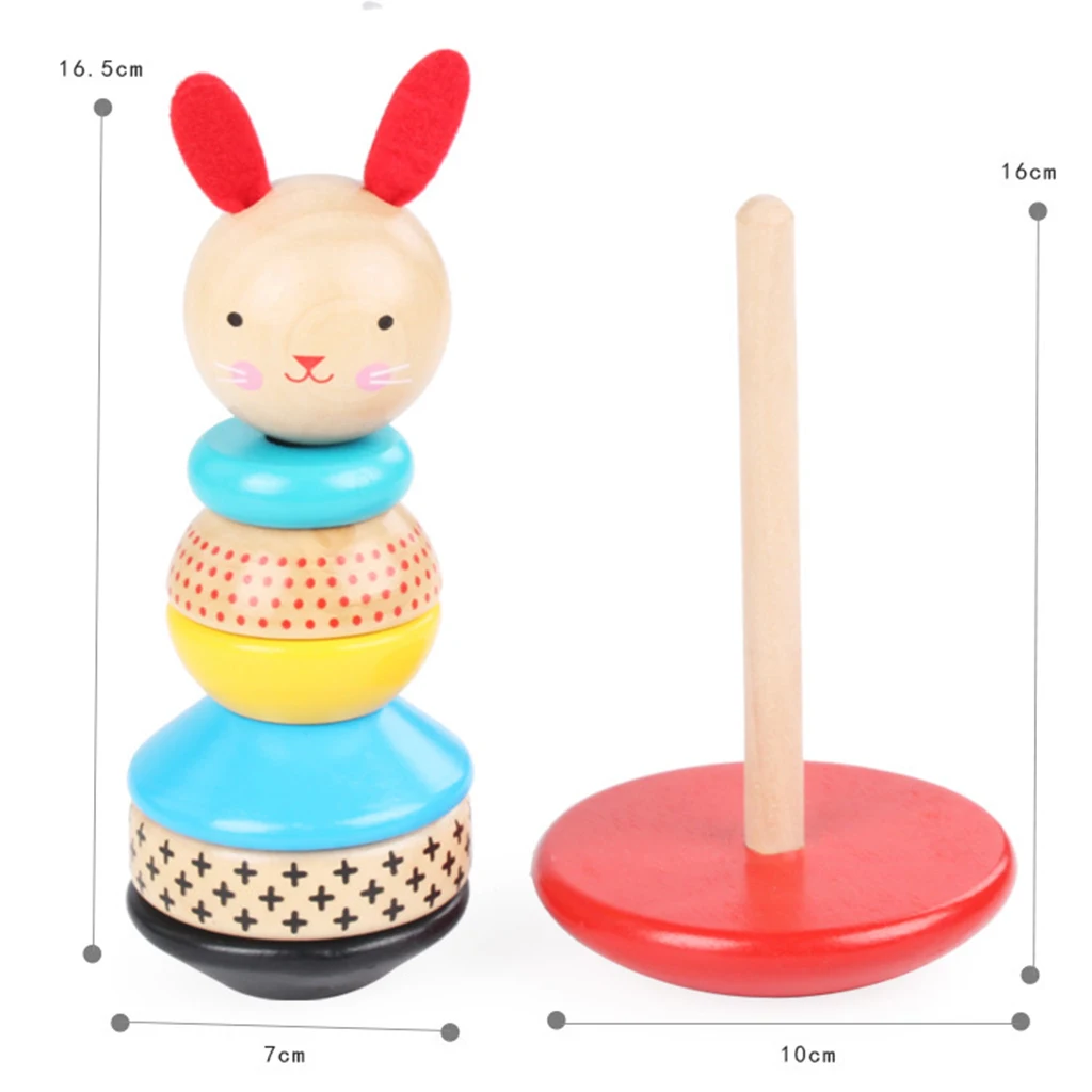 Stacking Rings Toys - Roly-poly Stacking Toy Educational Game for Baby Infant
