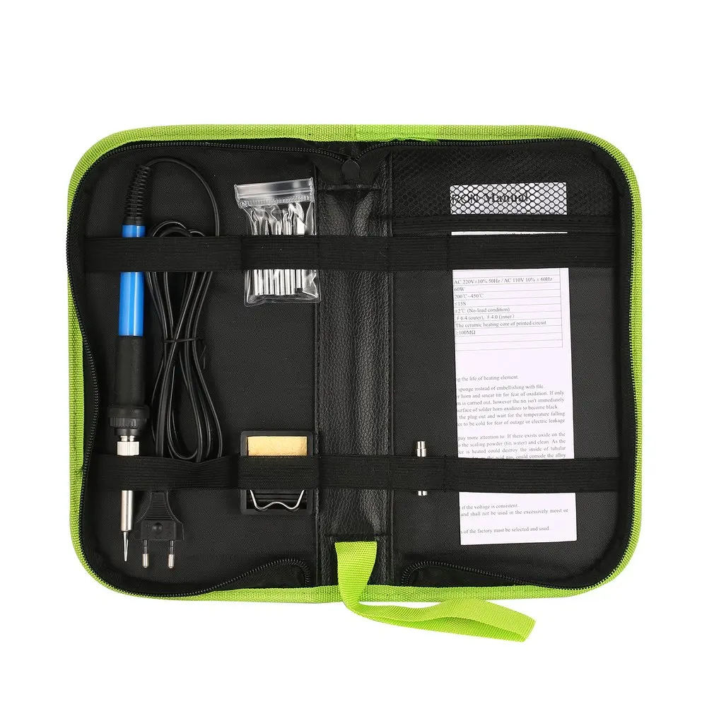 

60W Electronic Soldering Iron Pyrography Set Wood Burning Kit Woodburner Temperature Adjustable with Carving Knife Engraving