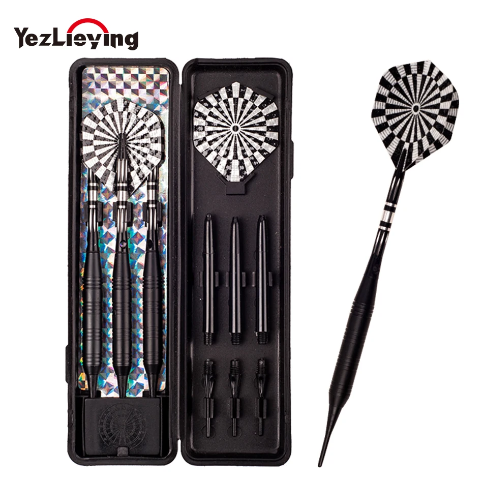 

3pcs/Box High Quality Professional 20g Steel, Copper, Aluminum Shaft Soft Tip Dart Toys To Throw On Dart Boards Dongye011
