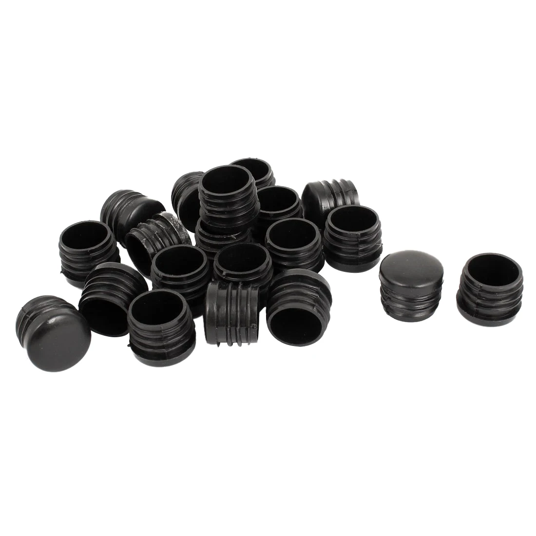 

Hot Sale 20 Pcs Plastic Round Tubing Tube Insert Caps Covers 25mm Dia Black