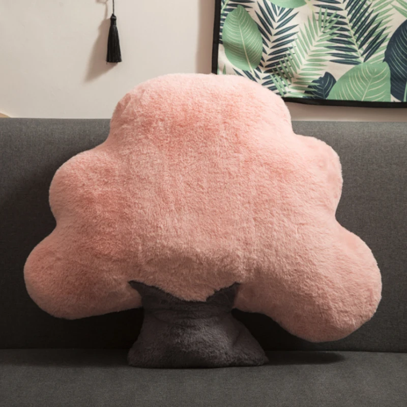 

New big tree pillow children room Creative Exotic Flower Stump Wood Pillow Family Decorative Car Personality Hold Pillow Cushion
