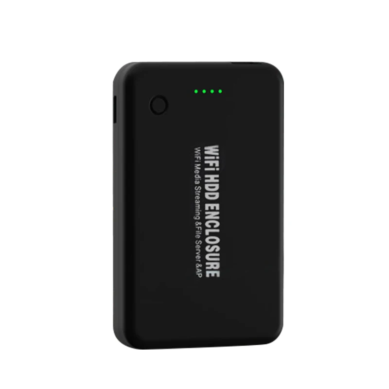 

2.5"HDD Enclosure Hard Drive Case 00mpbs Wireless Repeater WiFi Storage USB3.0 Wireless Sharing Powerbank Support IOS/Android