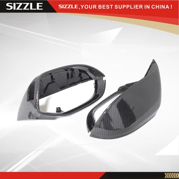 

For Audi A7 S7 2011 2012 2013 2014 Replacement Style Carbon Fiber Rear View Side Mirror Cover With Lane Assit