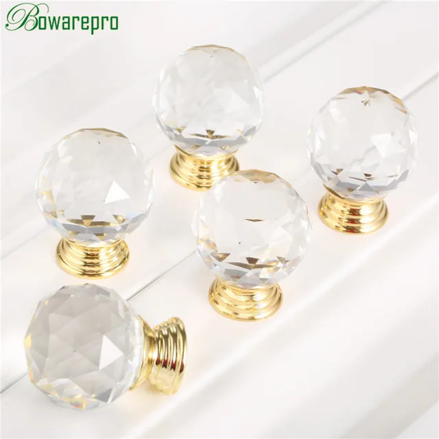 Cheap bowarepro 5PCS Crystal Knob Cupboard Pulls Drawer Knobs Kitchen Cabinet Handles Furniture Hardware Diamond Shape Design 20-40MM Cheap bowarepro 5PCS Crystal Knob Cupboard Pulls Drawer Knobs Kitchen Cabinet Handles Furniture Hardware Diamond Shape Design 20-40MM