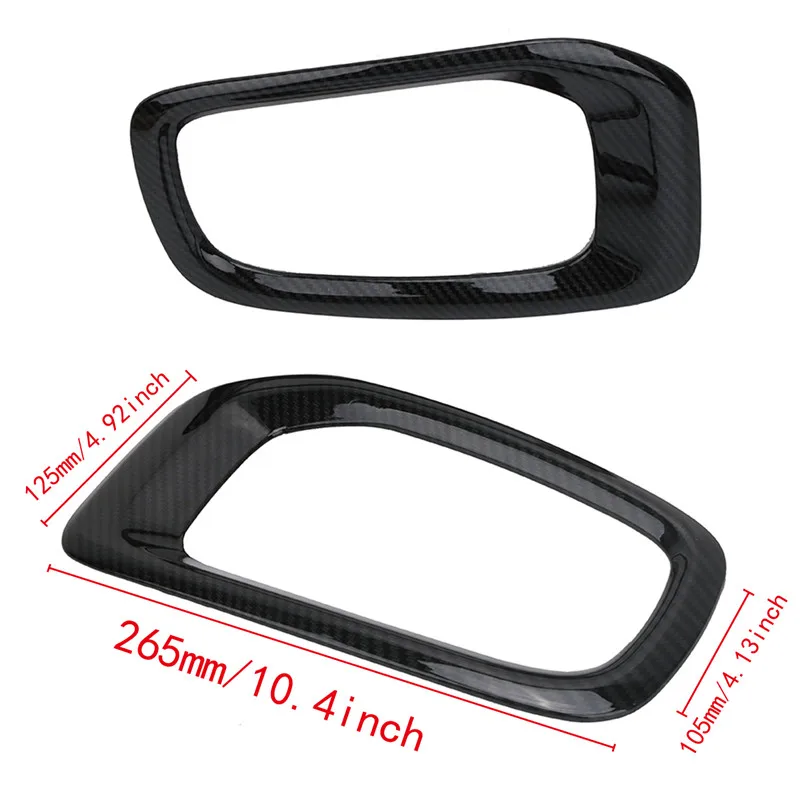 Fog Light Day Running Light Frame Bezel Grille Trim Rearview Mirror Cover Rain Eyebrow Sticker For Jeep Renegade 2015 2016 2017 (17)