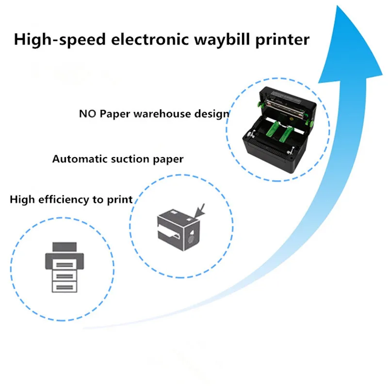 DT108 Экспресс накладной термопринтер ePacket e-waybill поверхностный стикер цена товара этикетка штрих-код мини принтер USB buetooth