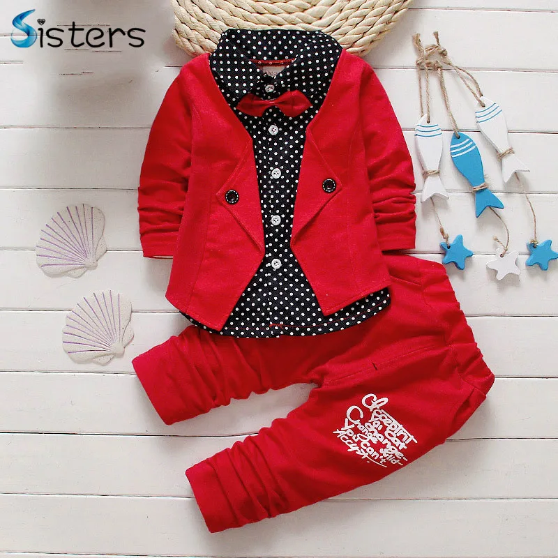 2017 new gentleman baby boys clothing set Children spring autumn coat + pants fake three-piece suit kids boy clothes suit 2017 new gentleman baby boys clothing set Children spring autumn coat + pants fake three-piece suit kids boy clothes suit