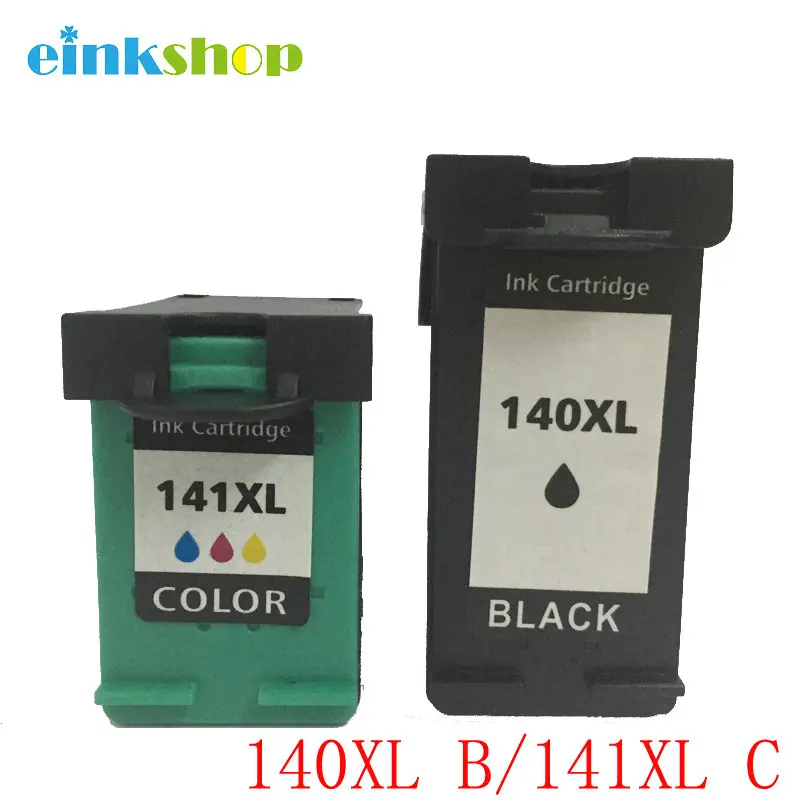 Compatible 140 141 XL Ink Cartridge Replacement for HP 140 141 Photosmart C4283 C4583 C4483 C5283 D5363 D4263 Printer-2 Black//2 Color