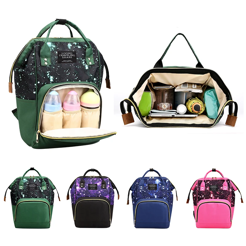 

Mommy Diaper Bag Large Capacity Baby Nappy Bag Designer Nursing Bag Fashion Travel Backpack Baby Care Bag for Mother Kid Mochila
