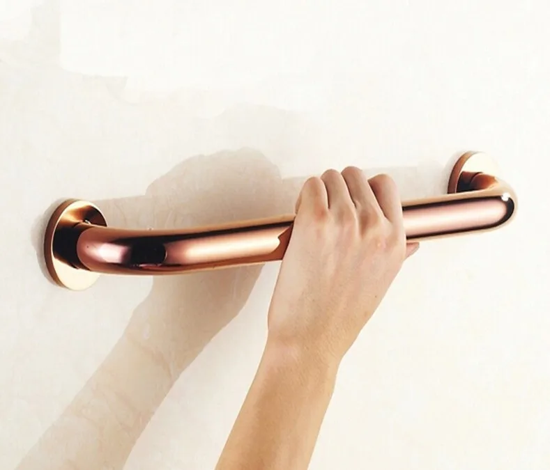 40cm Rose Gold Bathroom Tub Shower Safety Bar Grab Bar Non Slip Grip