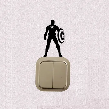 

Super Hero Decor Vinyl Wall Decal Light Switch Sticker Bedroom 5WS1168