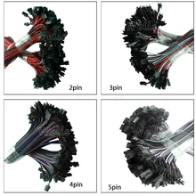 10 пар~ 100 пар 2pin 3pin 4pin 5pin JST светодиодный коннектор, мужской и женский коннектор для 3528 5050 WS2811 WS2812 светодиодный светильник