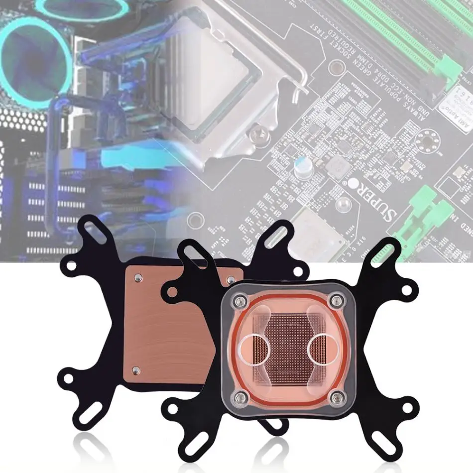 G1/4 блок кулер для процессора Универсальный подходит для Intel, подходит для AMD cpu блок водяного охлаждения для компьютера система охлаждения воды