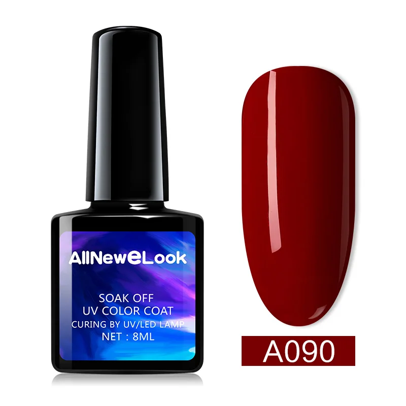 Allnewelook нейл-арта светодиодный лак для ногтей продукты для профессионалов UV лампа длительного действия Гель-лак для ногтей, Цвет 8 мл 120 Цвет лак - Цвет: 090
