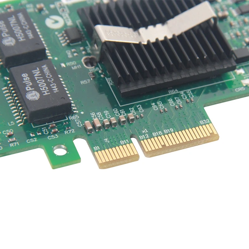 Двухпортовый сетевой контроллер Pci-E X4 Gigabit Ethernet 10/100/1000 Мбит/с Lan контроллер для адаптера проводной 82576 Eb/Gb E1G42Et