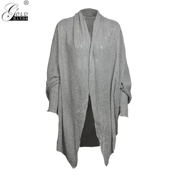 

Gold Hands2018 new spring and summer casual wild sweater explosions bat sleeves fashion sweater cardigan large size sweater coat