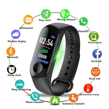 

Color Screen Smart Watch Sport Fitness Bracelet IP68 Waterproof Blood Pressure Oxygen Activity Tracker For Men Women watches