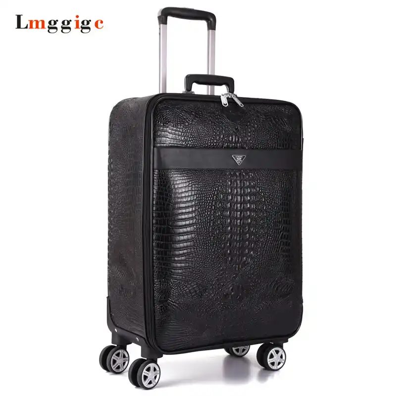 crocodile trolley bag