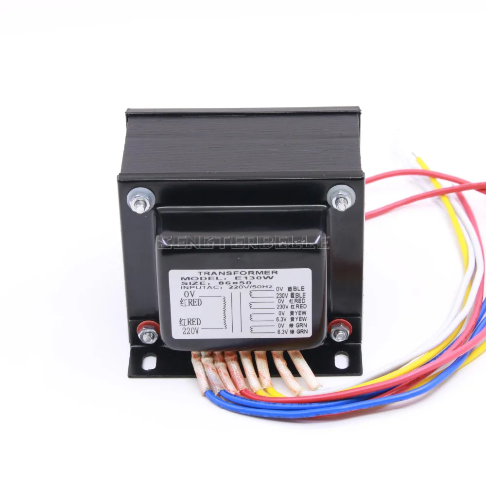 

130W Tube Amplifier Transformer 230VX2 6.3VX1 6.3VX1 High quality Transformer For EL34 Tube Power Amp