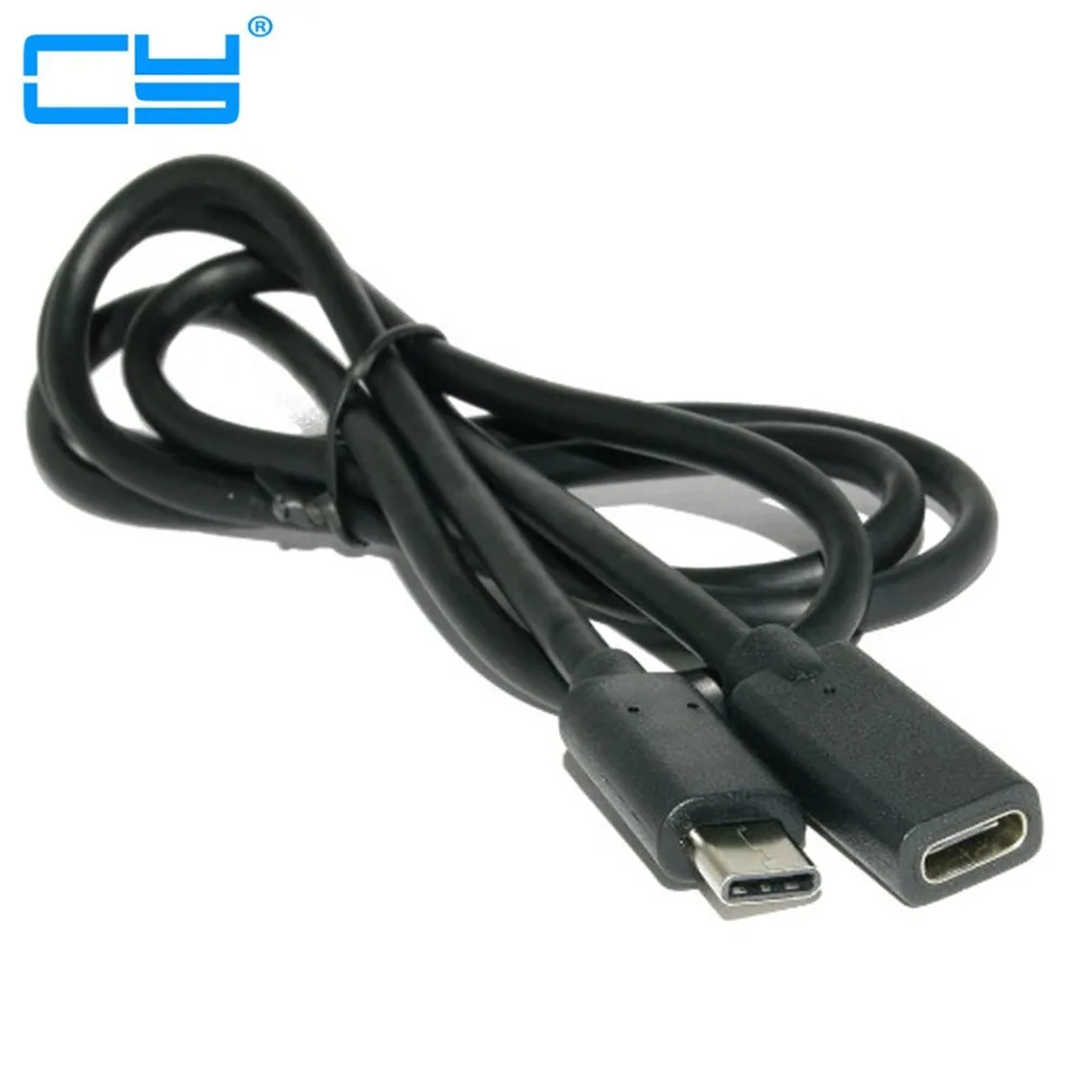 

USB Type C Devices Pass Video Male to Female USB C Connector Extender Extension HD 1080P Cord for USB Type-C Data Sync Cable