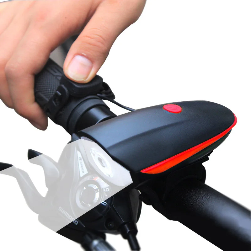 Hot Bike Electric Horn Bicycle Bright Headlights Vocal USB Charging Night Riding Cycling Light 130/140 Decibel Bell DO2 | Спорт и